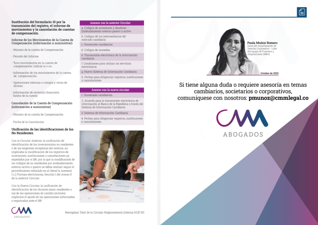 Remplazo total de la Circular Reglamentaria Externa DCIP-83